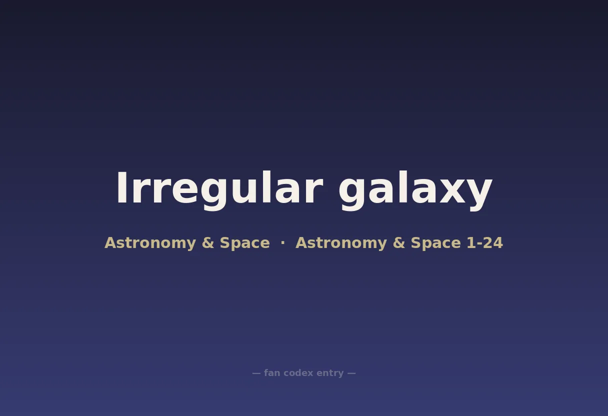 Irregular galaxy