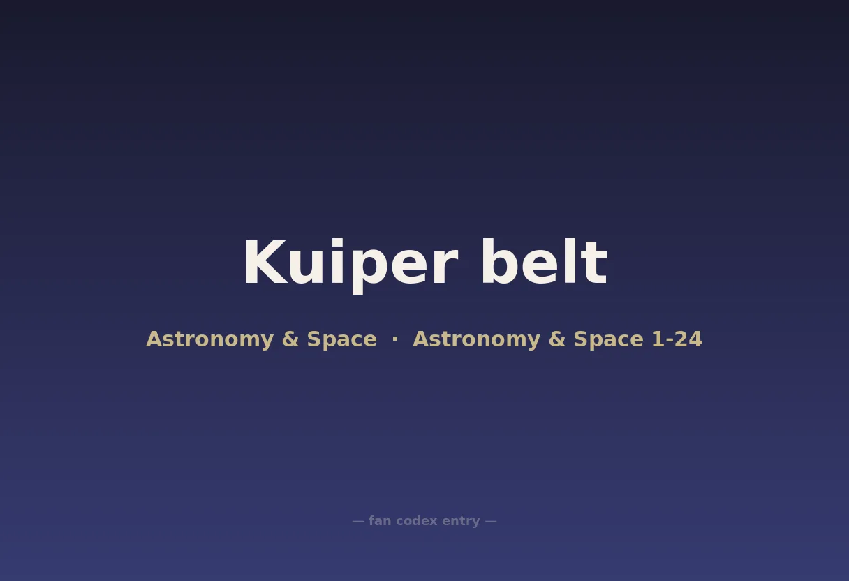 Kuiper belt