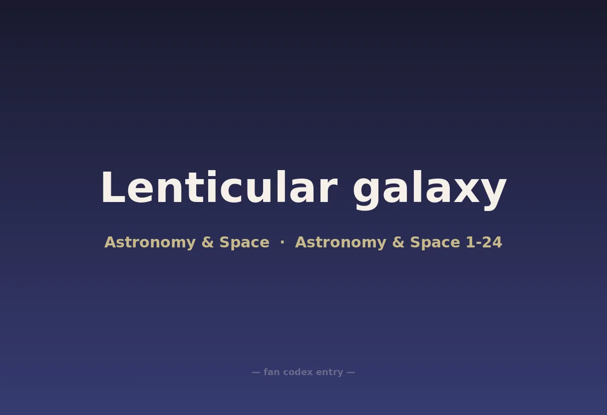 Lenticular galaxy