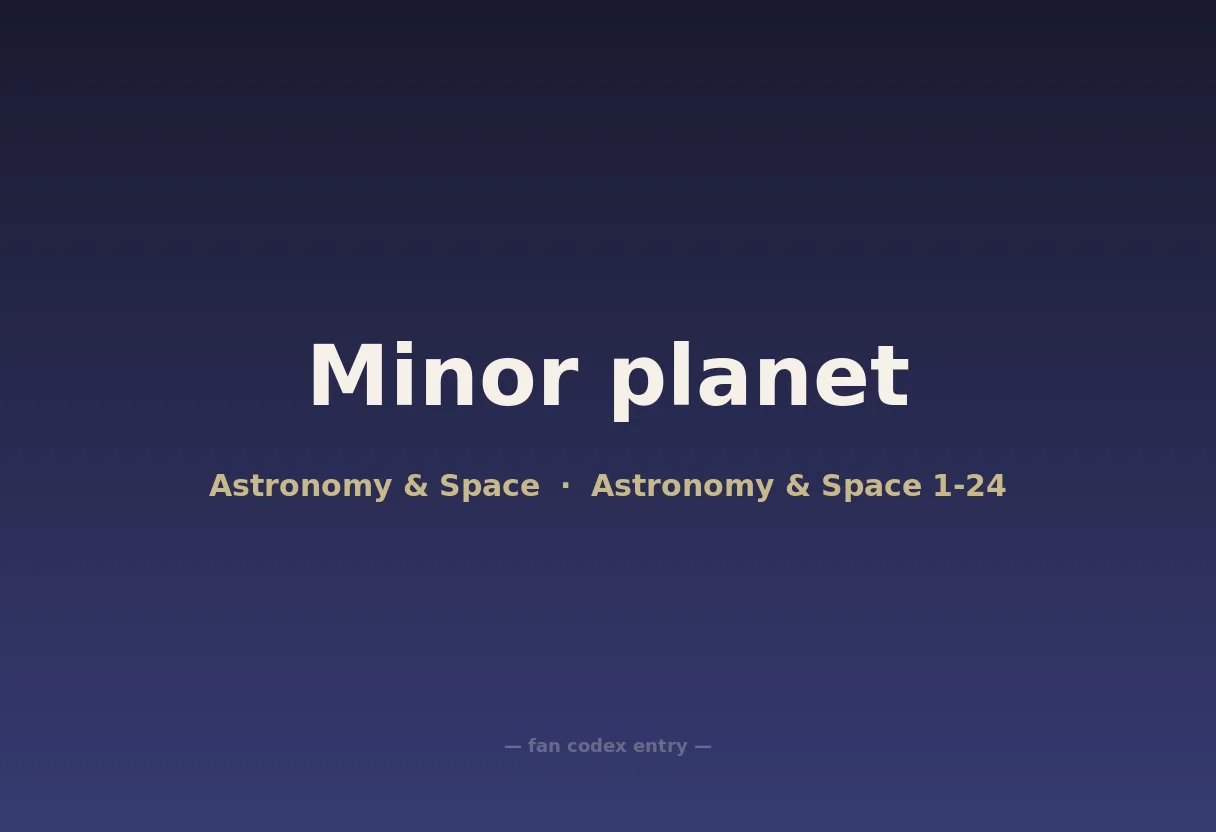 Minor planet