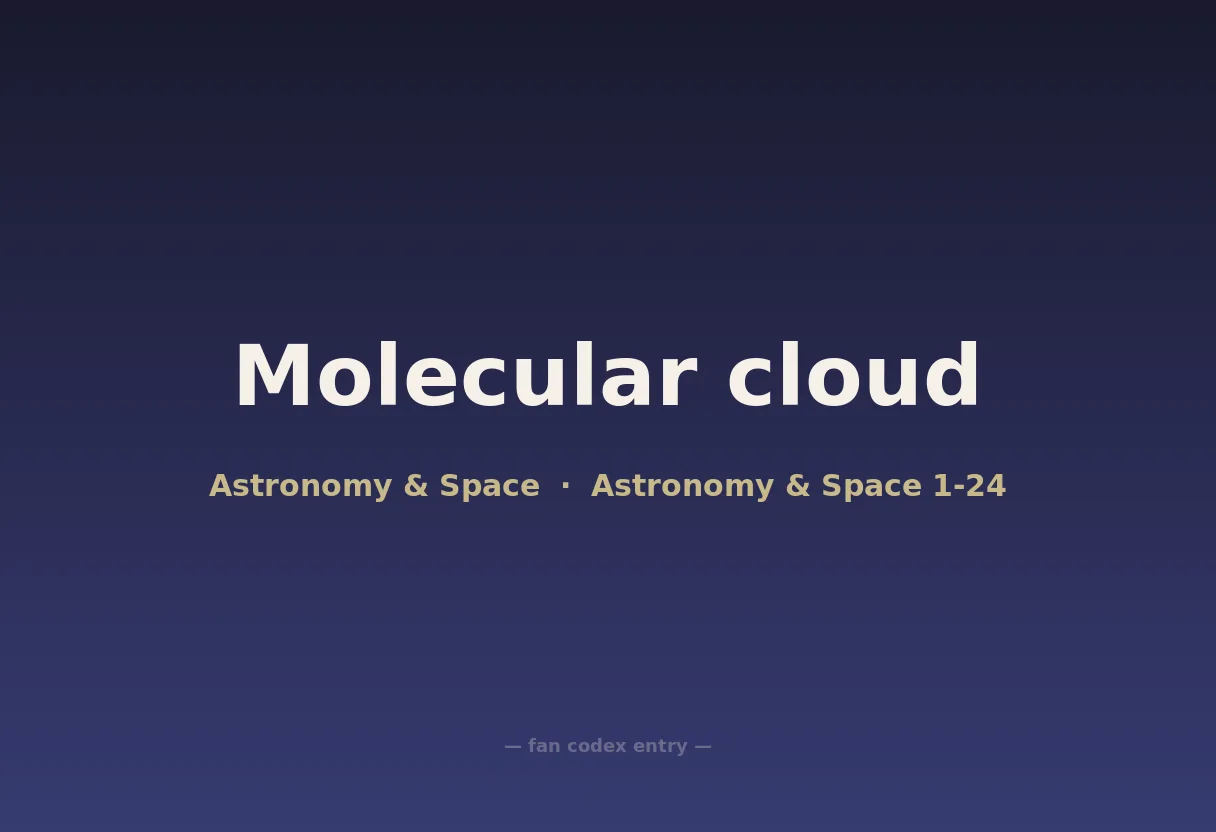 Molecular cloud